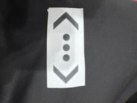 ستكر اسود الحفره الطول 8سم العرض 3سم