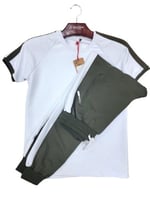 طقم رجالي تركي بنطلون وتيشيرت خامة قطن