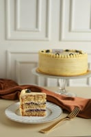 كيكه الليمون والتوت