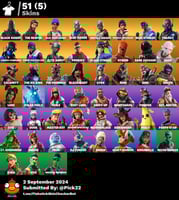 حساب فورت نايت سكن شيطون + سكنات السوني+51 سكن اسا...