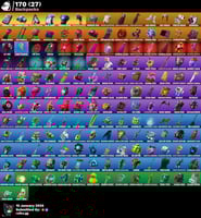 ايميل فيه حساب فورت نايت +156 سكن و اساسي و يربط س...