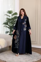 جلابية مخمل قطعتين بكلفة موردة في الامام والخلف