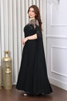 جلابية كسرات بخامة الجورجيت وتطريز في الصدر