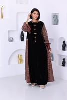 جلابية مخمل ممزوجة بالخام الكشميري الشتوي