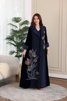 جلابية مخمل قطعتين بكلفة موردة في الامام والخلف