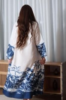 جلابية قطن بطابع هاواي وألوان جميلة