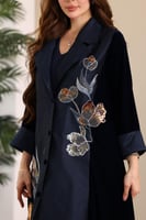 جلابية مخمل قطعتين بكلفة موردة في الامام والخلف