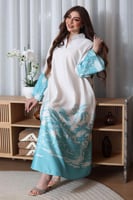 جلابية قطن بطابع هاواي وألوان جميلة