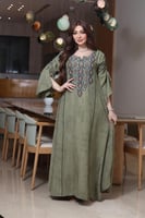 جلابية بتطريز شك يودي في الصدر