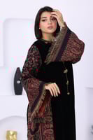 جلابية مخمل ممزوجة بالخام الكشميري الشتوي