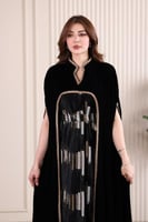 جلابية مخمل قطعتين