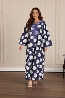 جلابية روز مطرزة وأنيقة