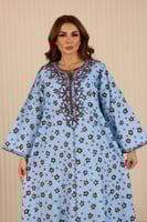 جلابية روز مطرزة وأنيقة