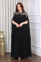 جلابية كسرات بخامة الجورجيت وتطريز في الصدر