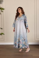 جلابية روز مطرزة وأنيقة