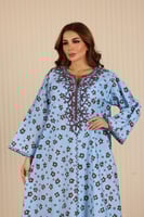 جلابية روز مطرزة وأنيقة