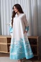 جلابية قطن بطابع هاواي وألوان جميلة