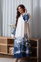 جلابية قطن بطابع هاواي وألوان جميلة