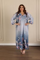 جلابية روز مطرزة وأنيقة