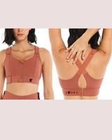 صدرية رياضية بدعم عالي - لون طوبي