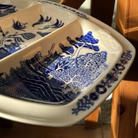 صحن خزف مقسّم فنتج ونادر | صناعة يابانية