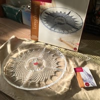 صحن مقسم من الكرستال الفاخر