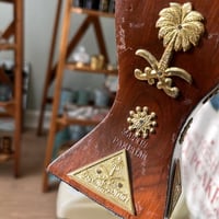 مبخر خشبي صناعة باكستانية فنتج | شعار سيفين ونخلة