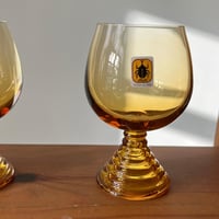 قلاص فنتج لون العنبر | من نوادر ماركة SOGA GLASS ا...