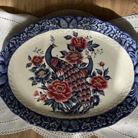 Dish صحن بيضاوي عتيق ونادر - صناعة يابانية