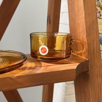 كوب لون الكهرمان صناعة يابانية فنتج ونادر