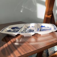 صحن خزف مقسّم فنتج ونادر | صناعة يابانية