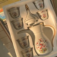 ‏Dallah set and Arabic coffee cup, طقم فنتج صناعة...