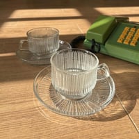 كوب زجاج فنتج ~ صناعة يابانية ماركة SOGA