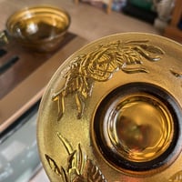 تمرية زجاج لون الكهرمان | صناعة اندونيسية فنتج