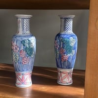 فازة خزف فنتج | رسم يدوي