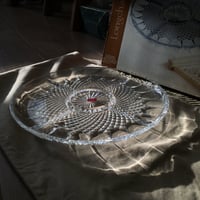 صحن مقسم من الكرستال الفاخر