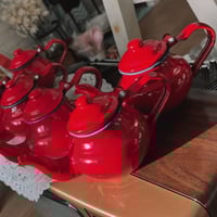 metal teapots ابريق غضار اصدار قديم - حجم صغير