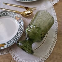 Glass cup قلاص عتيق صناعة أمريكية