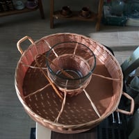 سلة فنتج مقسّمه من الخيزران، صناعة كورية