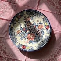 Dish صحن ياباني فنتج نمط الطاووس