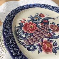 Dish صحن بيضاوي عتيق ونادر - صناعة يابانية