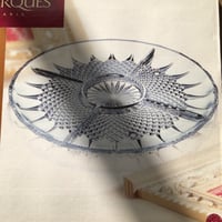 صحن مقسم من الكرستال الفاخر