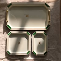 طقم صواني عتيقة من 3 قطع