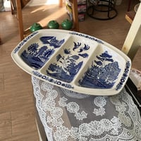 صحن خزف مقسّم فنتج ونادر | صناعة يابانية