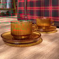 كوب كهرمان ياباني فنتج و من نوادر ماركة SOGA