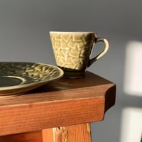 فنجان لون اخضر عتيق