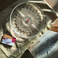 صحن مقسم من الكرستال الفاخر