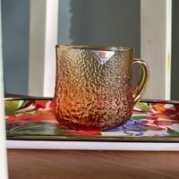 كوب زجاجي ياباني فنتج – لون كهرماني من Kamei Glass...