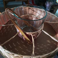 سلة فنتج مقسّمه من الخيزران، صناعة كورية