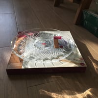 صحن مقسم من الكرستال الفاخر